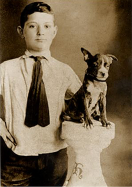 Ira and pup. c.1906.